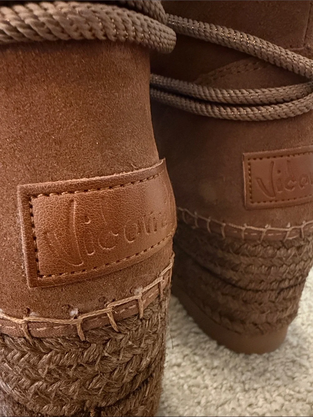 Women’s Brown Suede Platform Moccasin Shoes